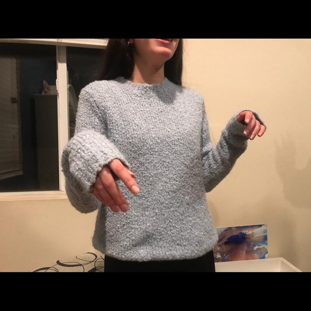 Baby blue soft sweater